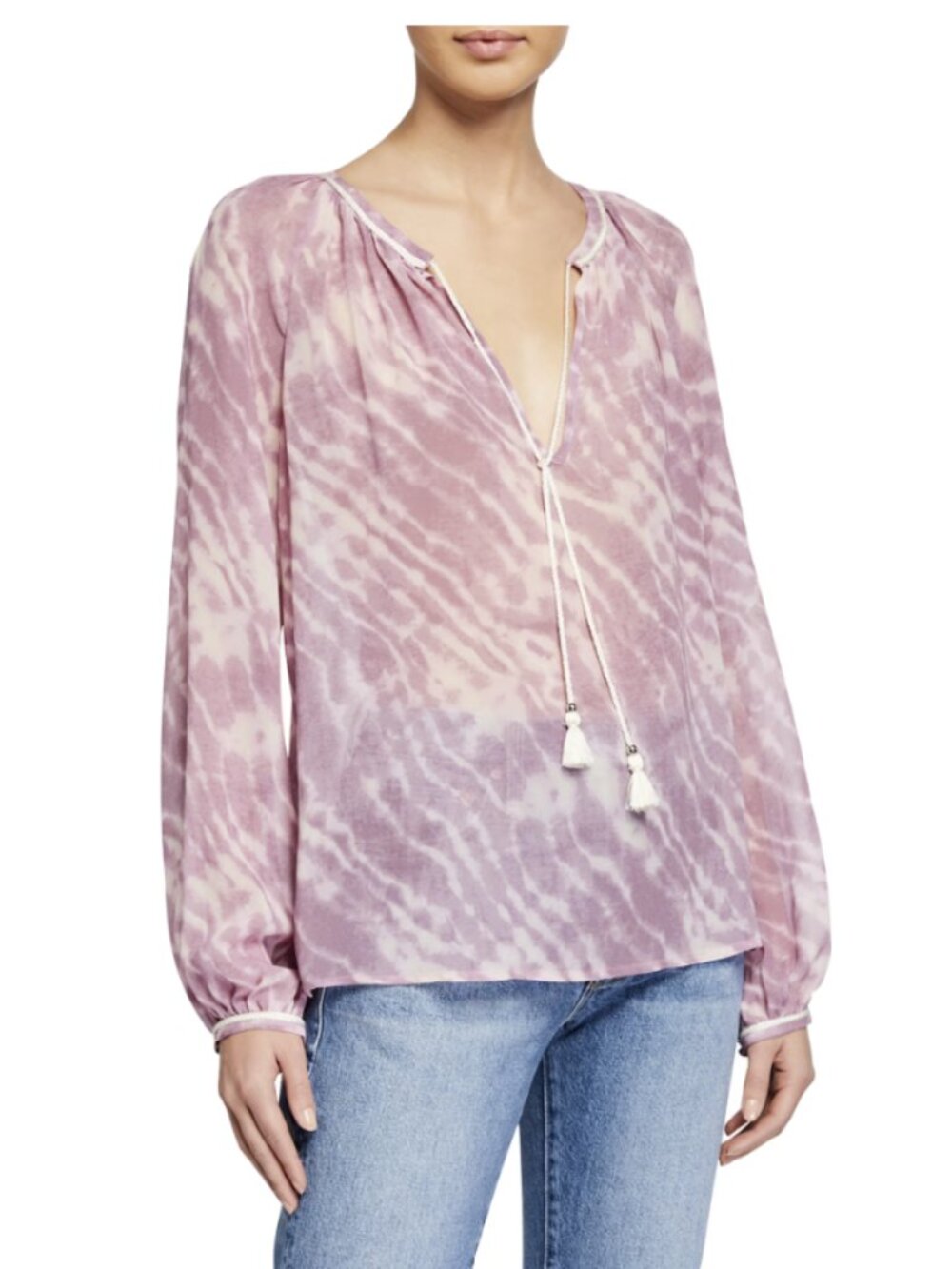 Paige Clarissa Tie-Dye Long-Sleeve Top